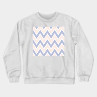 Pastel Pink& Blue Zigzag Crewneck Sweatshirt